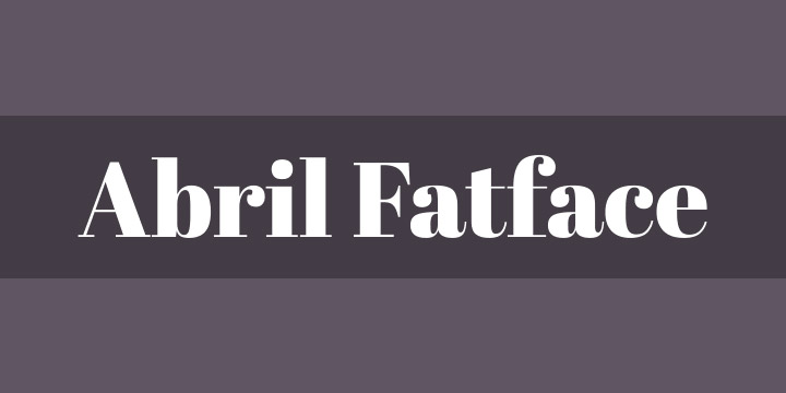 Abril Fatface