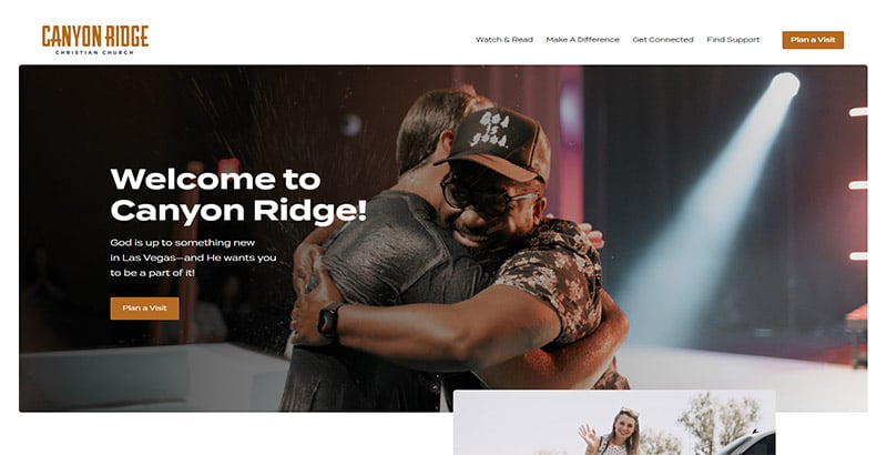 Canyon Ridge Christian Church Website