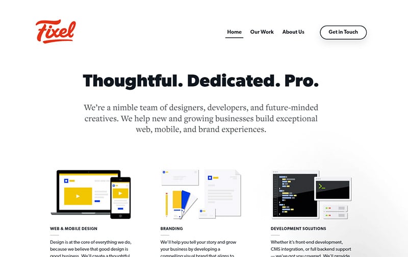 Design Agency Websites - Fixel