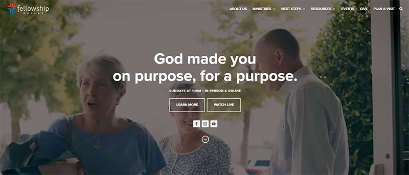 Fellowship Dallas Church Website