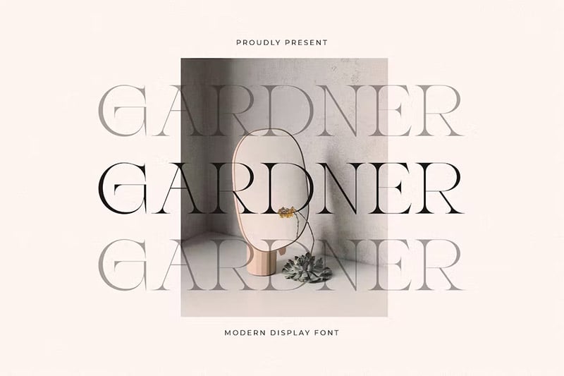 Gardner - Thin Display Font