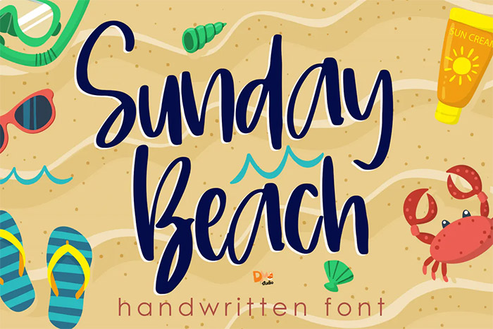 45 Best Beach Fonts for Your Summer-Themed Designs